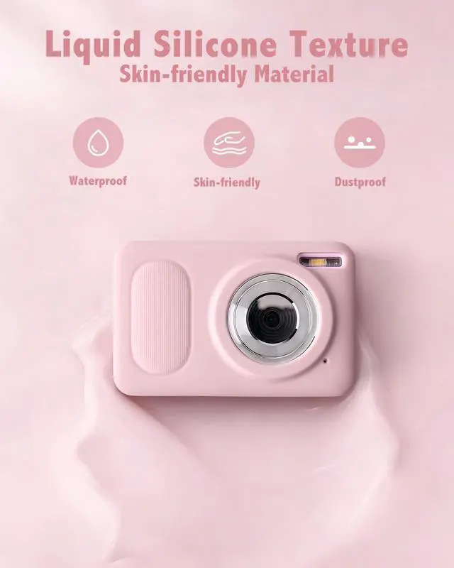 Alt view image 3 of 7 - Silicone Camera Case for CAMKORY DC403 Digital Camera, Soft Case Cover Slim Rubber Camera Sleeve, Protective Travel Cover, Lightweight, Anti-Scratch