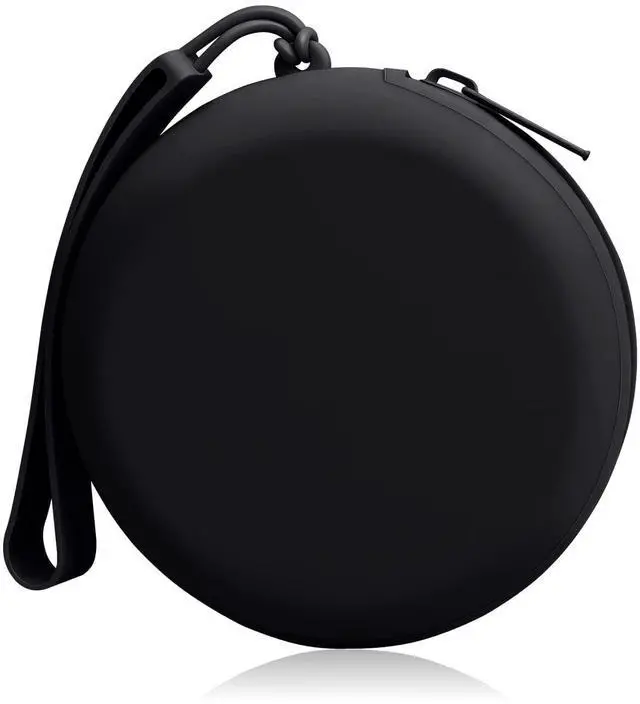 Main image of Silicone Bag Suitable for AirPods Charging Case Cover Holder, Headphone Case Tech Pouch Organizer for Accessories with Cable Management, Earbud Case & Coin Purse for Travel, Black
