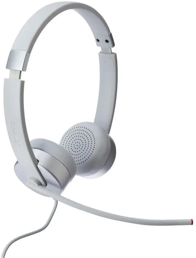 Main image of 100 Stereo Analog Headset, 3.5mm, 180° Boom Microphone, Memory-Foam Earcups, GXD1B60597, Cloud Grey