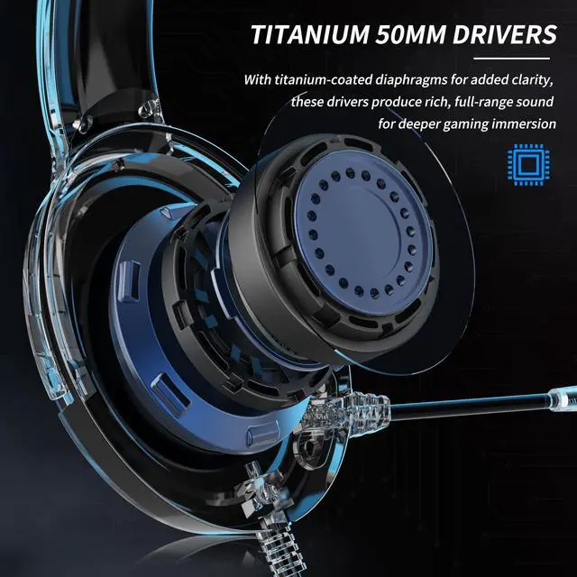 Alt view image 4 of 7 - Gaming Headset with Mic for PS4 PS5 Xbox Series X|S Xbox 1 PC NS, Wired Gaming Headphones with Microphone for PS 4|5 Xbox1