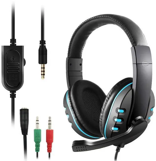 Main image of 3.5mm Gaming Headset, Over Ear Noise Isolating Headphone with Mic and Volume Control,Compatible with Laptop, PC, PS4, Xbox One Controller, Bonus with Extra 3.5mm Adapter