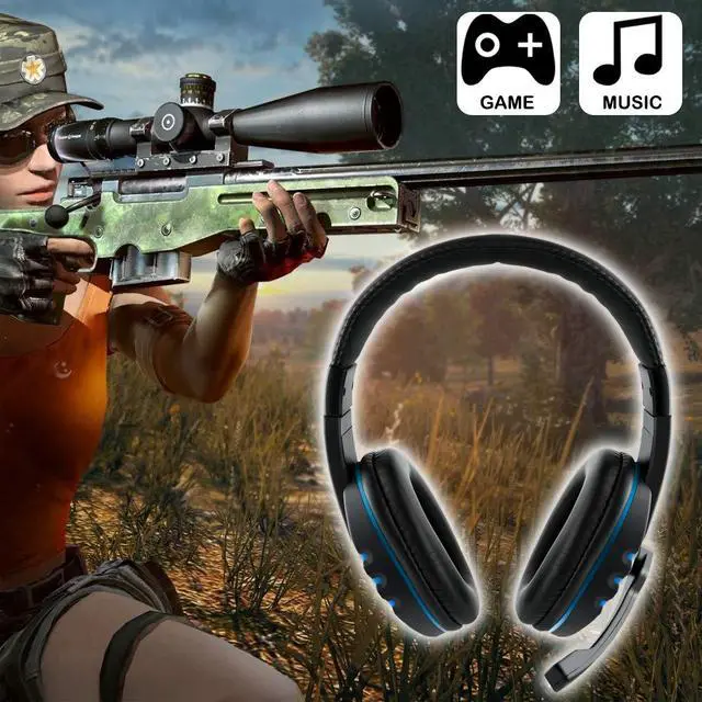 Alt view image 6 of 7 - 3.5mm Gaming Headset, Over Ear Noise Isolating Headphone with Mic and Volume Control,Compatible with Laptop, PC, PS4, Xbox One Controller, Bonus with Extra 3.5mm Adapter