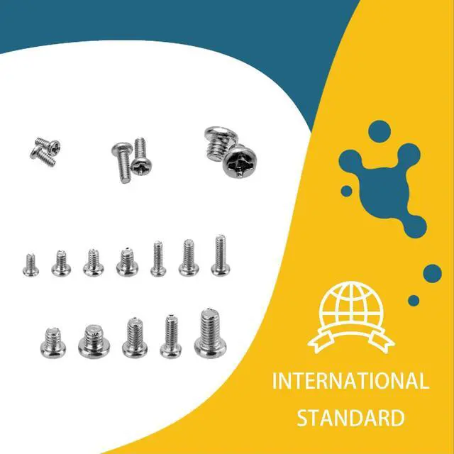 Alt view image 3 of 7 - 1140 Pcs Tiny Screws for Electronics, M1.4 M1.6 M1.7 M2 M2.5 M3 Round Head Mini Screws, Replacement Computer, Small Machine Assortment Kit (1140)
