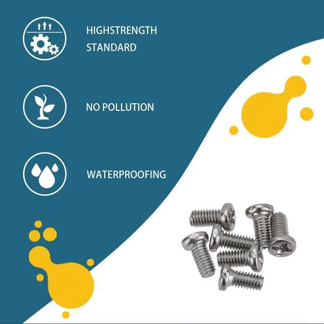 Alt view image 4 of 7 - 1140 Pcs Tiny Screws for Electronics, M1.4 M1.6 M1.7 M2 M2.5 M3 Round Head Mini Screws, Replacement Computer, Small Machine Assortment Kit (1140)