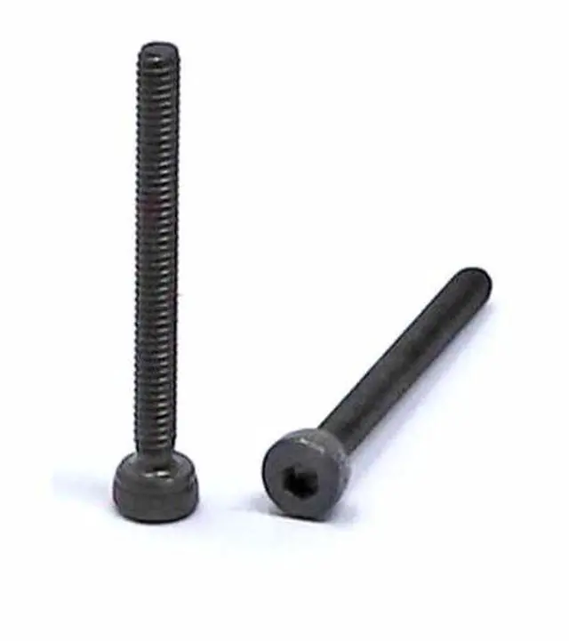 Alt view image 3 of 4 - 100 Pcs M2 x 20mm Thread Pitch 0.4 mm Alloy Steel 12.9 Grade Hex Socket Head Cap Screws Bolts Kit, Black Oxide Finish