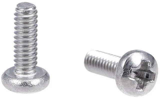 Main image of M2x6mm Machine Screws Pan Phillips Cross Head Screw 304 Stainless Steel Fasteners Bolts 100Pcs
