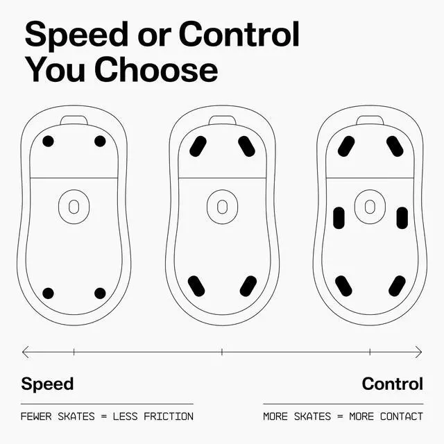 Alt view image 3 of 7 - UHMW-PE Dot Silent Mouse Skates | Premium Universal Skates for Gaming Mice | Ultra-Smooth Glide on Cloth & Glass Pads | Customize Speed & Control | Fast, Easy to Apply | Black 7mm x 7mm