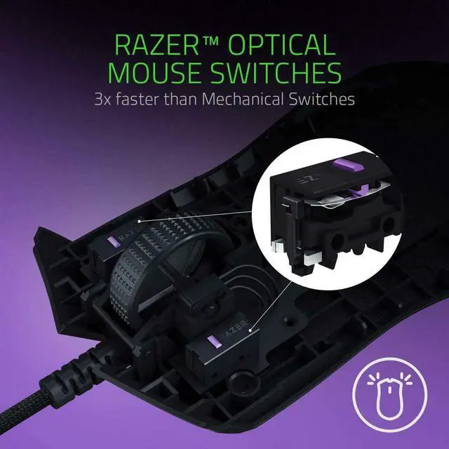 Alt view image 6 of 6 - Optical Mouse Switch Micro Switch Switches Replacement for Razer Naga Pro 20000 DPI & DeathAdder V2 pro & Basilisk Ultimate & Viper Ultimate & Viper & Viper mini Gaming Mouse