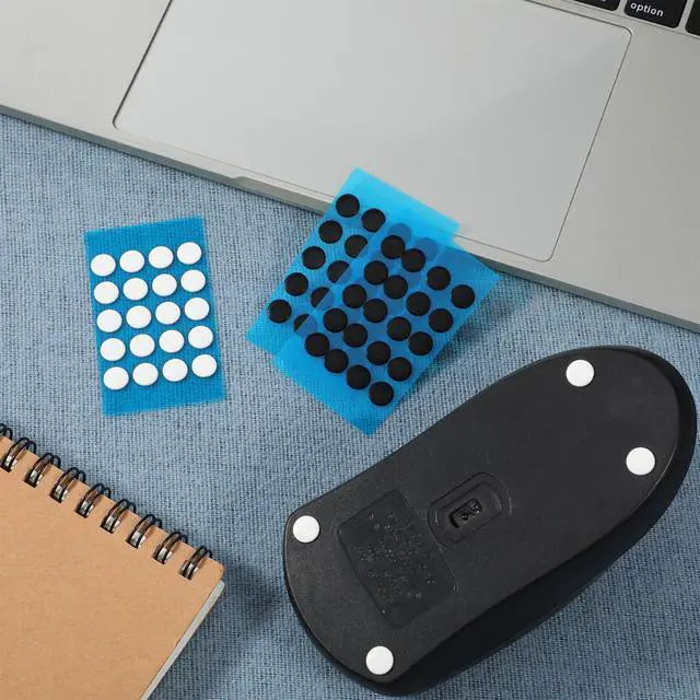 Alt view image 7 of 7 - Speed Mouse Skates, 80 PCS 7 X 7mm PTFE Dot Mouses Skates Universal Smooth Mouse Skate for Cloth Mouses Pads & Glass Mousepads Quiet Use, Customize Speed & Control Abrasion Resistance