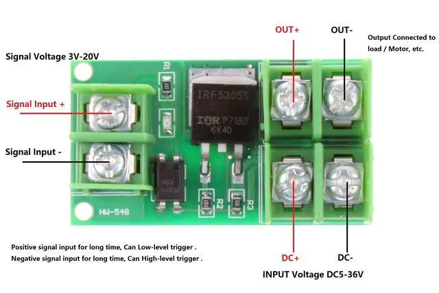 Alt view image 2 of 5 - Electronic Switch Control Board Isolation MOS FET High Low level Trigger Switch Control Module DC Control DC 5 to 36V Input Controlled voltage (Pack of 2)