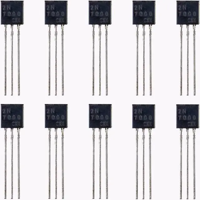 Main image of 2N7000 Sic Mosfet MOS N-Channel Transistor n-FET 200ma TO-92 (10pcs)