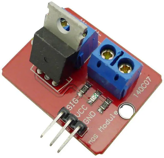 Alt view image 2 of 7 - 5PCS 3.3V/5V IRF520 Driver Module MOSFET Driver Modules MOS Tube Field Effect Transistor Microcontroller Driving Boards PWM Adjustment PWM Output 0-24V