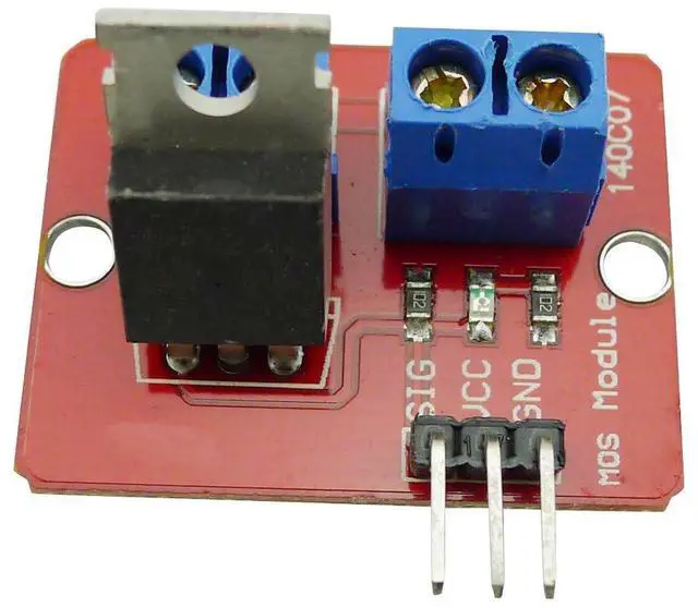 Alt view image 3 of 7 - 5PCS 3.3V/5V IRF520 Driver Module MOSFET Driver Modules MOS Tube Field Effect Transistor Microcontroller Driving Boards PWM Adjustment PWM Output 0-24V