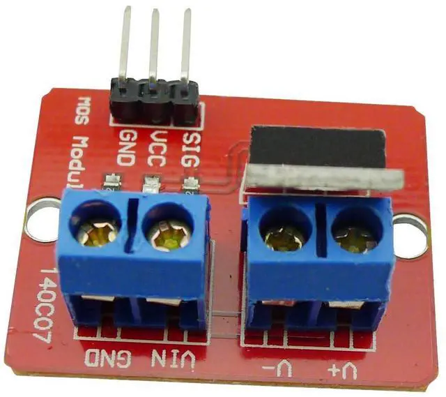 Alt view image 4 of 7 - 5PCS 3.3V/5V IRF520 Driver Module MOSFET Driver Modules MOS Tube Field Effect Transistor Microcontroller Driving Boards PWM Adjustment PWM Output 0-24V