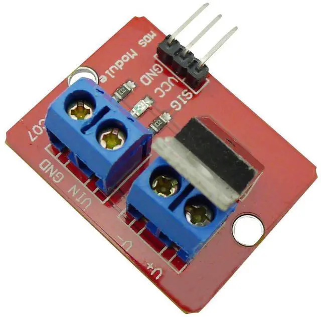 Alt view image 5 of 7 - 5PCS 3.3V/5V IRF520 Driver Module MOSFET Driver Modules MOS Tube Field Effect Transistor Microcontroller Driving Boards PWM Adjustment PWM Output 0-24V