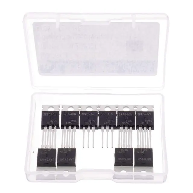 Alt view image 2 of 2 - IRF540 MOSFET Transistors IRF540N 33A 100V N-Channel Power MOSFET TO-220AB (Pack of 10)