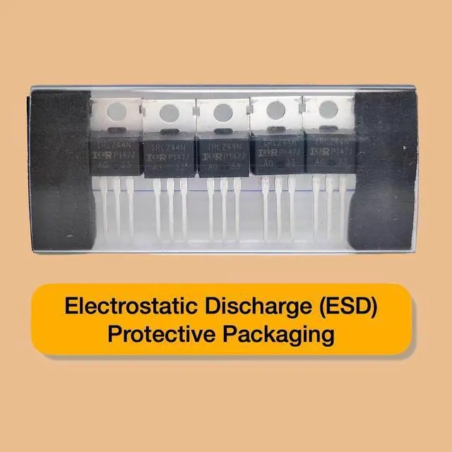 Alt view image 3 of 7 - Genuine Infineon Technologies 0.022 RDS(ON) 47A 55V IRLZ44NPBF Pack of 5pcs in (ESD) Logic Level Mosfet Protective Packaging TO-220 Gate-Source Threshold Voltage 1.0V to 2.0V.