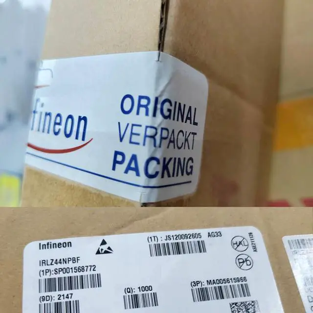 Alt view image 7 of 7 - Genuine Infineon Technologies 0.022 RDS(ON) 47A 55V IRLZ44NPBF Pack of 5pcs in (ESD) Logic Level Mosfet Protective Packaging TO-220 Gate-Source Threshold Voltage 1.0V to 2.0V.