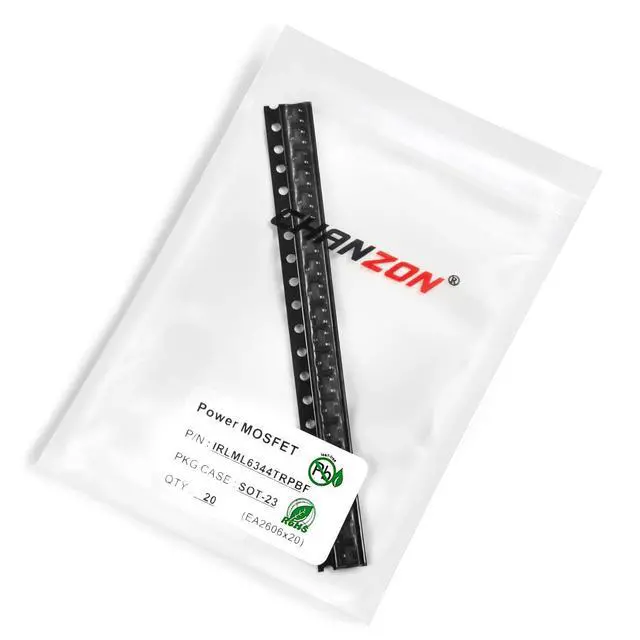 Alt view image 3 of 7 - IRLML6344TRPBF SOT-23 NMOS MOS N-Channel Power MOSFET Transistor, Surface Mounted Device (Pack of 20pcs)