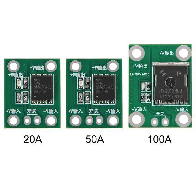Alt view image 2 of 7 - 5PCS 50A 5-26V High Power MOS Trigger Switch Driver Module Field Effect Tube PWM Regulation Electronic Switch Control