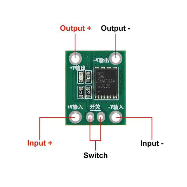 Alt view image 5 of 7 - 5PCS 50A 5-26V High Power MOS Trigger Switch Driver Module Field Effect Tube PWM Regulation Electronic Switch Control