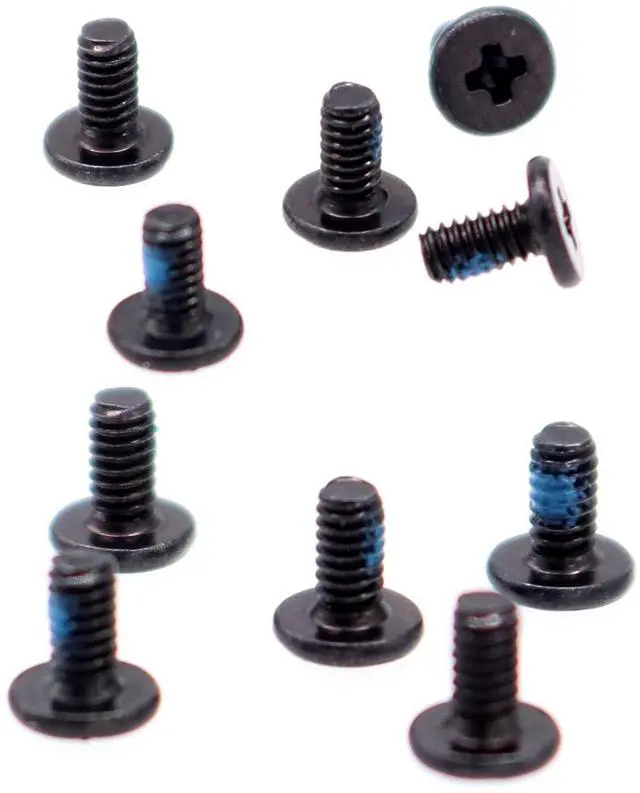 Alt view image 5 of 5 - Deal4GO 10-Pack M2 x 4 mm Replacement Phillips Flat Head Screw w/Nickel Plated for Laptop M.2 SSD Heatsink Screws (Black)