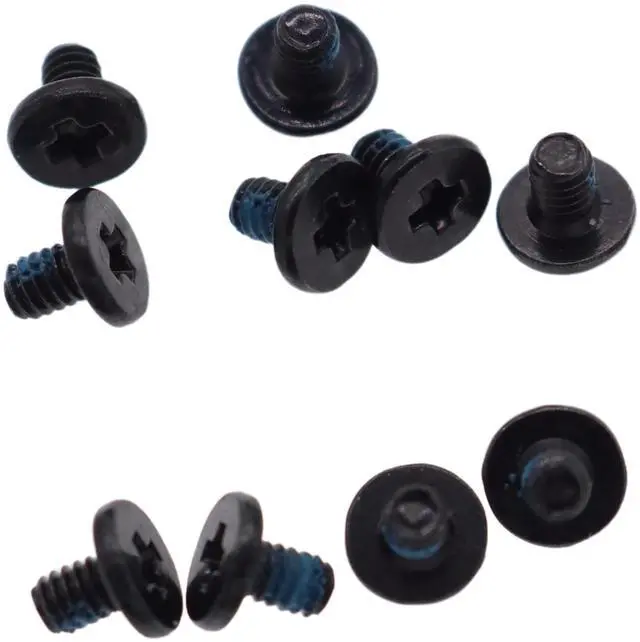 Main image of Deal4GO 10pcs M2x3 mm Phillips Screw Nickel Replacement for Laptop PC M.2 SSD Heatsink Cooling Fan Switch mSATA (Black)