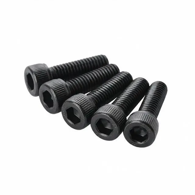 Alt view image 3 of 4 - M2 x 8mm(50 Pack) Hex Socket Head Cap Screws Bolts, Black Oxide 304 Stainless Steel 18-8, Hex Drive, Bright Finish Fully Machine Thread