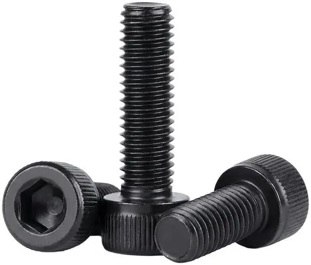 Alt view image 4 of 4 - M2 x 8mm(50 Pack) Hex Socket Head Cap Screws Bolts, Black Oxide 304 Stainless Steel 18-8, Hex Drive, Bright Finish Fully Machine Thread