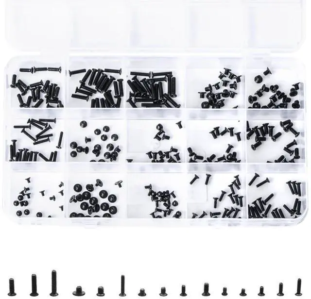 Main image of 300Pcs Black Laptop Notebook Computer Replacement Screws Kit for Lenovo Toshiba Gateway Samsung HP IBM Dell Sony Acer Asus SSD Hard Disk SATA
