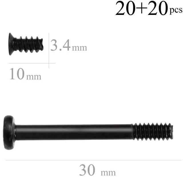 Alt view image 2 of 6 - Computer Cooling Fan Mount Screws Case Fan Long Short Screws Long Short Screws Kit#6-32x30mm20PCS /M5x10mm20PCS