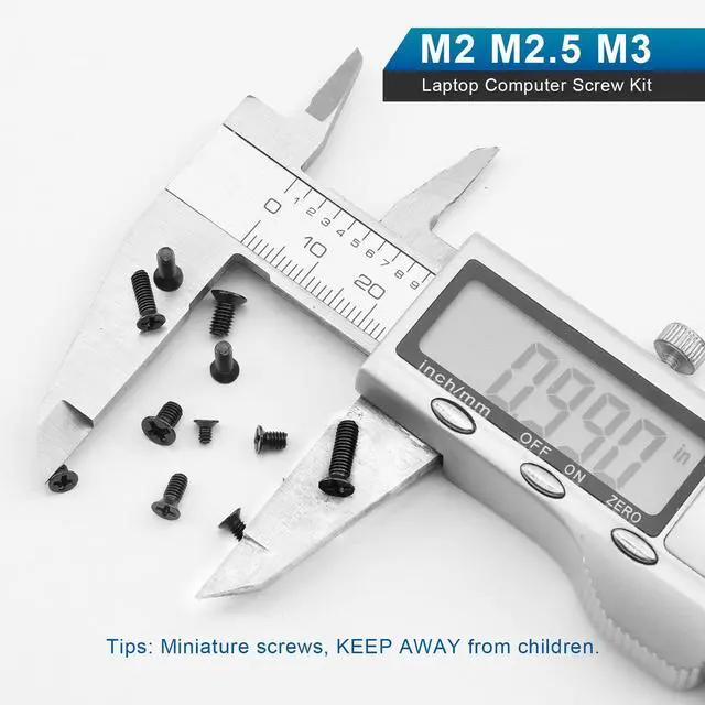 Alt view image 6 of 7 - Laptop Computer Screw Kit, M2 M2.5 M3 Countersunk Flat Head Phillips Mini Screws Set, Replacement Part Electronic Repair Accessories