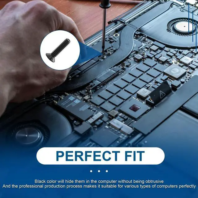 Alt view image 4 of 7 - Laptop Computer Screw Kit, M2 M2.5 M3 Countersunk Flat Head Phillips Mini Screws Set, Replacement Part Electronic Repair Accessories