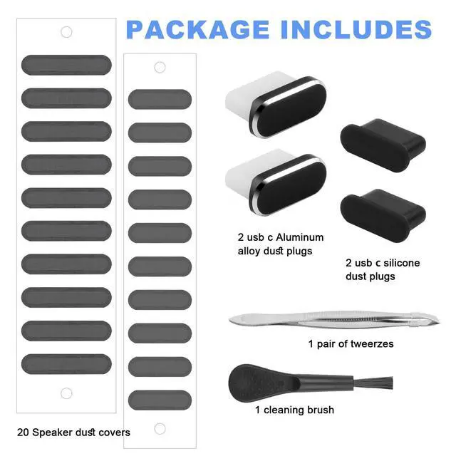 Alt view image 6 of 7 - USB C Dust Plug for iPhone 15 16 17 Series, USB C Port Cover Phone Speaker Cover, Phone Charging Port Cleaner for Samsung Galaxy S23, S22 Ultra S21 FE S20, Note 20 and All Type-C Devices