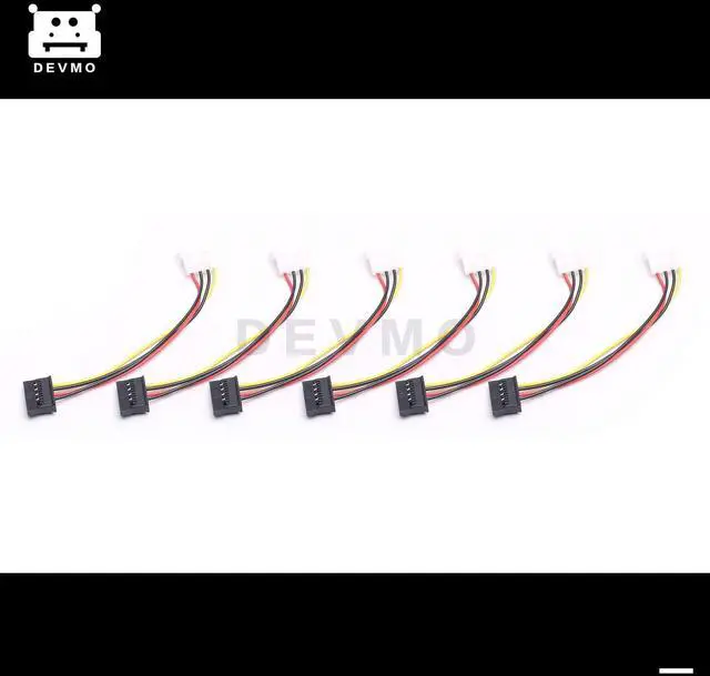 Alt view image 2 of 4 - 6X New IDE/Molex 4-Pin Male to Serial ATA SATA 15-Pin Female Power Adapter Cable