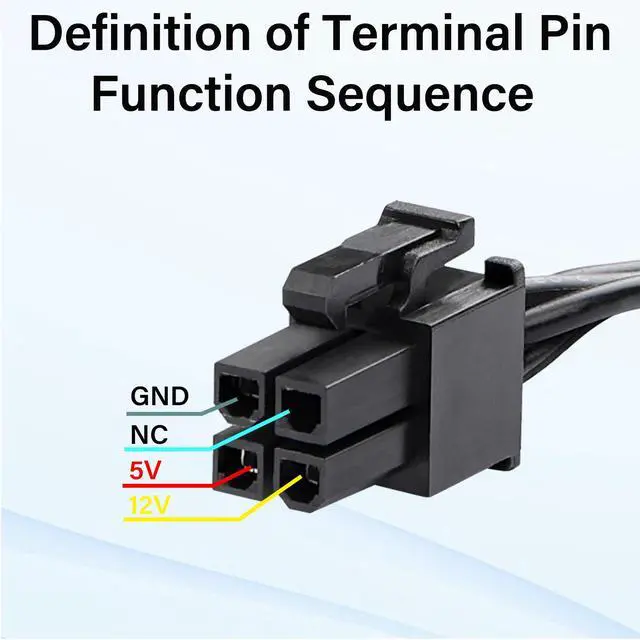Alt view image 5 of 7 - ATX 4PIN to Dual SATA 15 PIN Adapter Extension Cable for Mechanical HDDs SSDs DVD/CD-ROMs (17.9 in./45.5 cm)