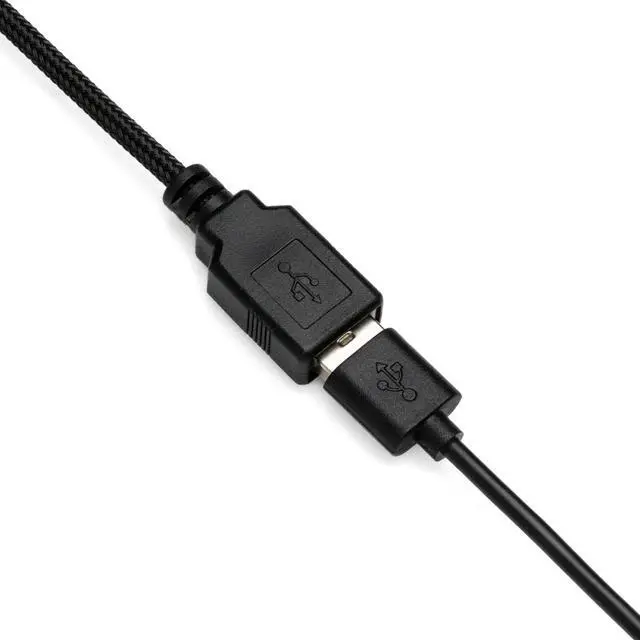 Alt view image 2 of 3 - 5V Female USB 15-Pin SATA Power Adapter Cable - 12-inch (30cm), Black Sleeved - Power USB Devices with an ATX 15-Pin SATA Power Supply Connection