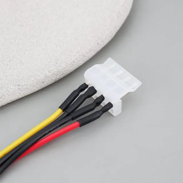 Alt view image 7 of 7 - 2Pcs 15 Pin SATA Male to 4 Pin PWM 83918 Floppy Power Connector Cable 20AWG 15CM Compatible with SATA Hard Drives