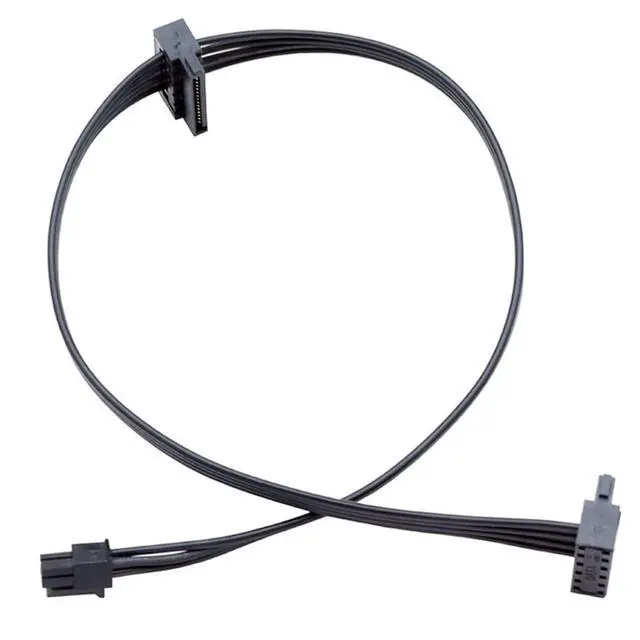 Main image of 5mm ATX Mini 4 Pin to 2 SATA HDD Power Cable Daisy Chain Power Compatible with Lenovo Ideacentre 510S,Thinkstation P330,IdeaCentre 5,ThinkCentre M710t/M720 Tower,ThinkSystem ST50 Servers