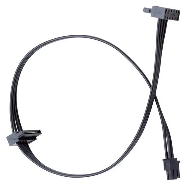 Alt view image 2 of 4 - 5mm ATX Mini 4 Pin to 2 SATA HDD Power Cable Daisy Chain Power Compatible with Lenovo Ideacentre 510S,Thinkstation P330,IdeaCentre 5,ThinkCentre M710t/M720 Tower,ThinkSystem ST50 Servers