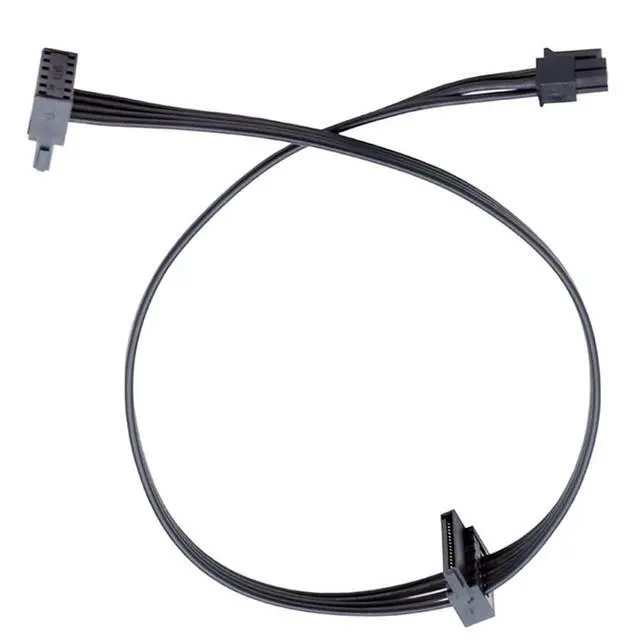 Alt view image 3 of 4 - 5mm ATX Mini 4 Pin to 2 SATA HDD Power Cable Daisy Chain Power Compatible with Lenovo Ideacentre 510S,Thinkstation P330,IdeaCentre 5,ThinkCentre M710t/M720 Tower,ThinkSystem ST50 Servers