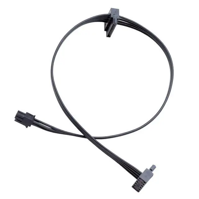 Alt view image 4 of 4 - 5mm ATX Mini 4 Pin to 2 SATA HDD Power Cable Daisy Chain Power Compatible with Lenovo Ideacentre 510S,Thinkstation P330,IdeaCentre 5,ThinkCentre M710t/M720 Tower,ThinkSystem ST50 Servers