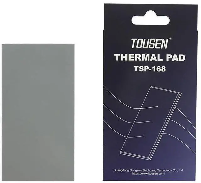 Main image of TSP-168 Thermal Pad (85x45mm x 0.5mm) - High Conductivity, Non-Conductive Gray Heat Dissipation Pad for PCBs, GPUs, Laptops & Electronics