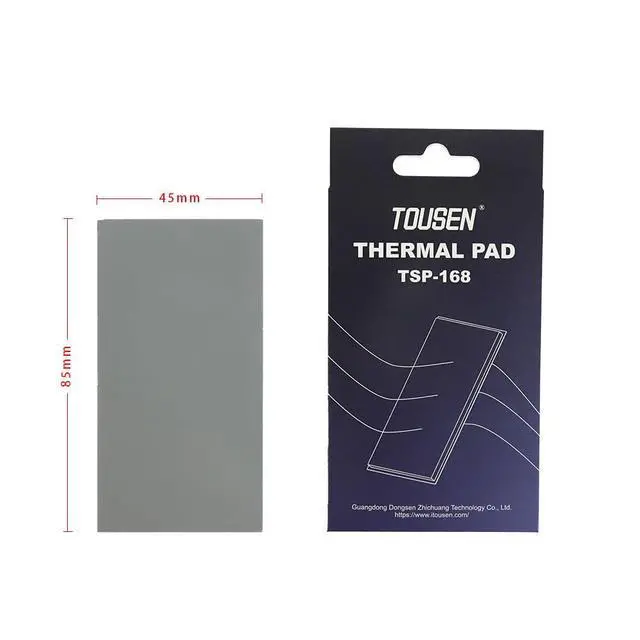 Alt view image 2 of 6 - TSP-168 Thermal Pad (85x45mm x 0.5mm) - High Conductivity, Non-Conductive Gray Heat Dissipation Pad for PCBs, GPUs, Laptops & Electronics