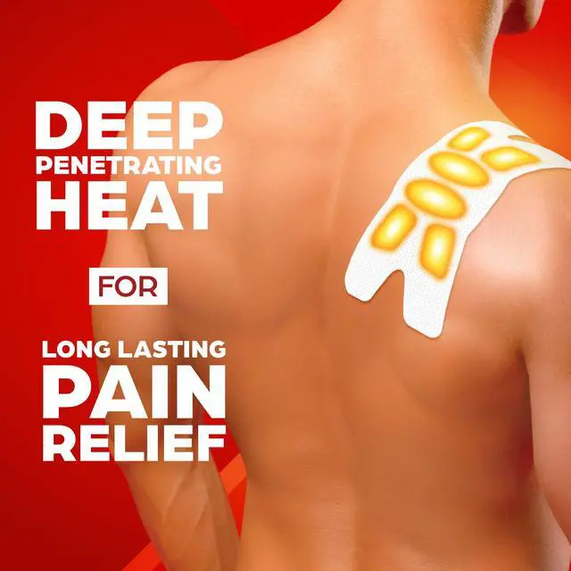 Alt view image 2 of 7 - Portable Heating Pads for Muscle & Joint Pain Relief - Adhesive Heat Wraps, Drug-Free Heat Therapy - Flexible, Discreet Heat Patches for Daily Comfort & Wear - 4 Count