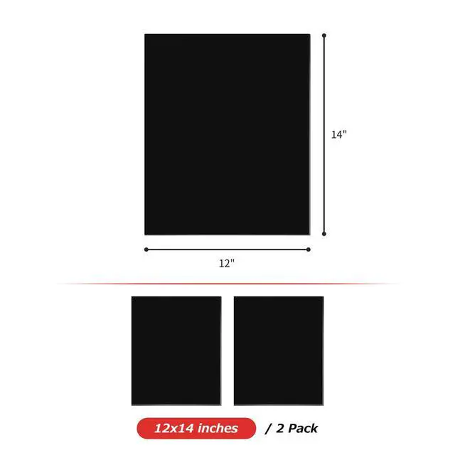 Alt view image 7 of 7 - Welding Blanket Fireproof Carbon Felt Soldering Mat & Pad, 5mm Flame Retardant Fabric, Heat Shield for Brazing, Stove Wick, Automotive Repair, HVAC Plumbing - 12x14 Inch, 2 Pack, Black