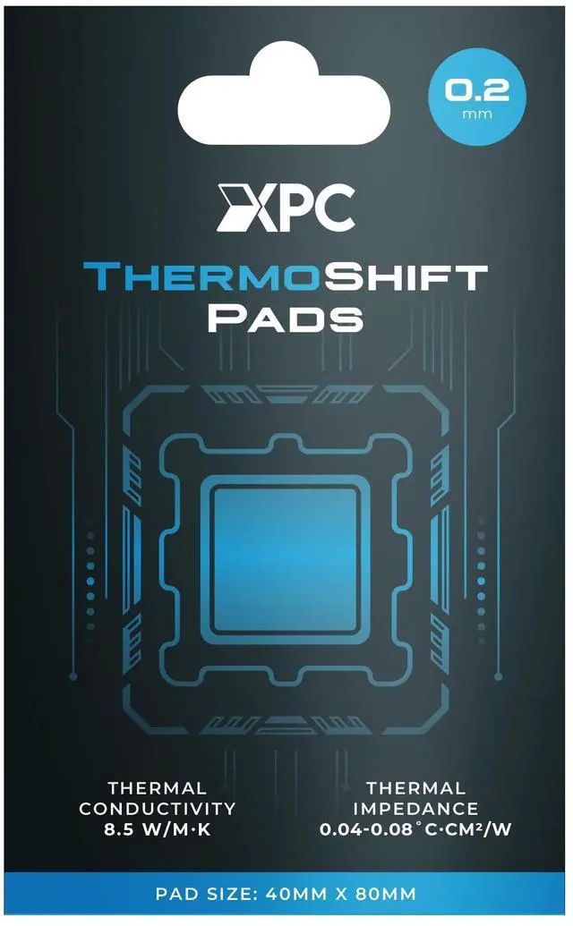 Main image of ThermoShift Phase Change Pads 40x80mm, 0.2mm Thickness Thermal PTM Pad for Laptops, CPUs, GPUs