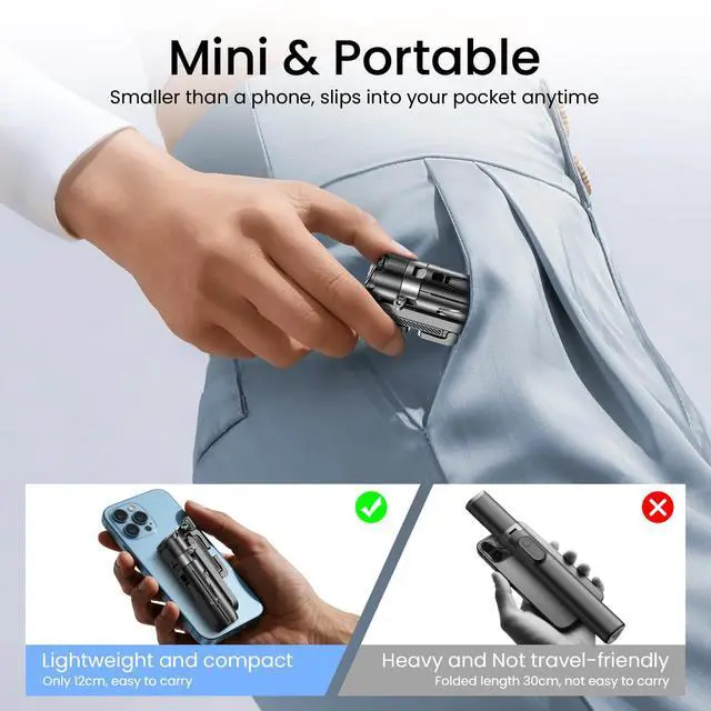 Alt view image 3 of 7 - Selfie Stick Tripod with Fill Light & Bluetooth Remote