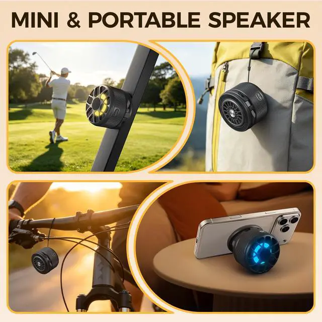 Alt view image 4 of 7 - X1 Portable Cell Phone Stand with Bluetooth Speaker, Gifts for Women Men