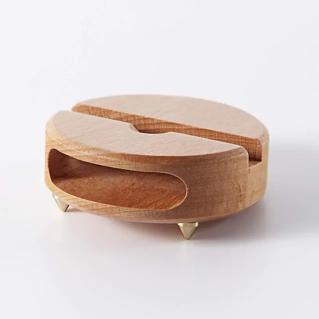 Alt view image 2 of 7 - Wooden Phone Dock - Sound Amplifier & Holder, Compatible with Smartphone, Mini Pad - Beech